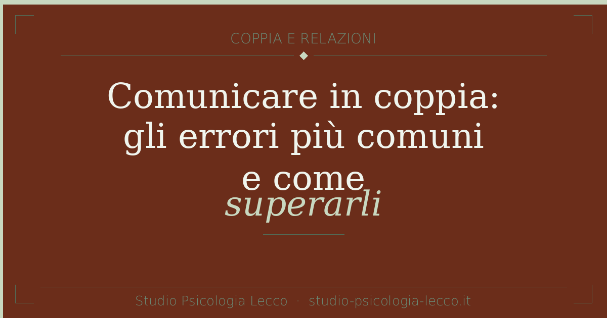 Comunicare in coppia