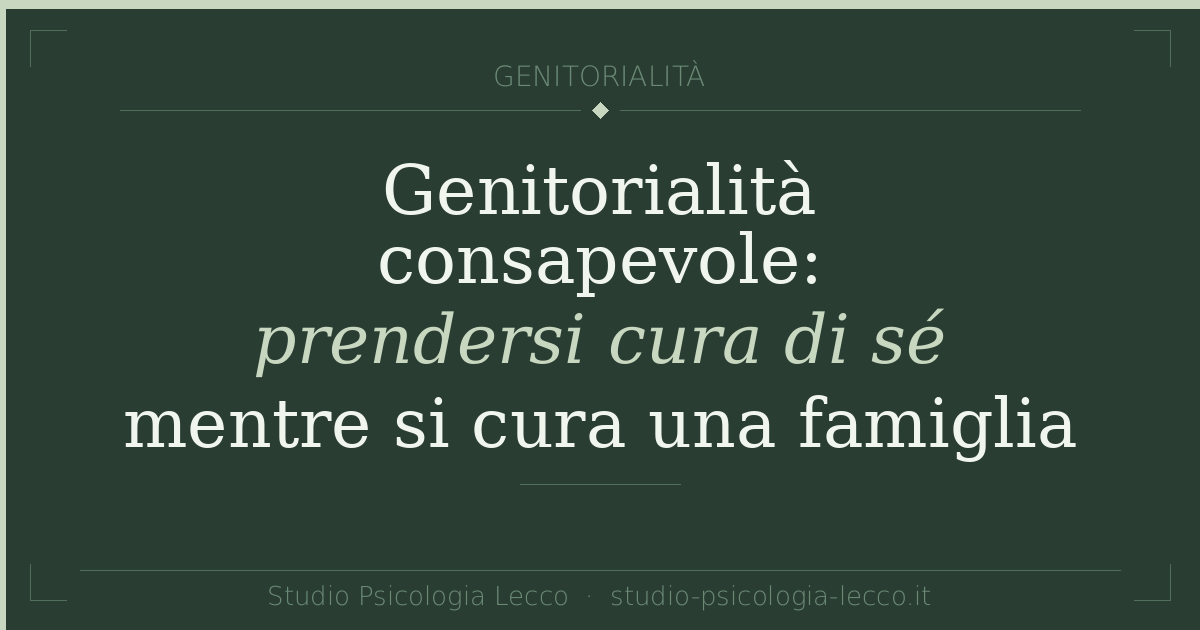 Genitorialità consapevole